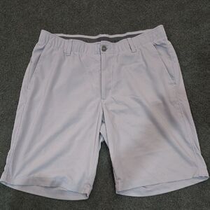 Under Armour Men's Light Gray Flat Front Shorts